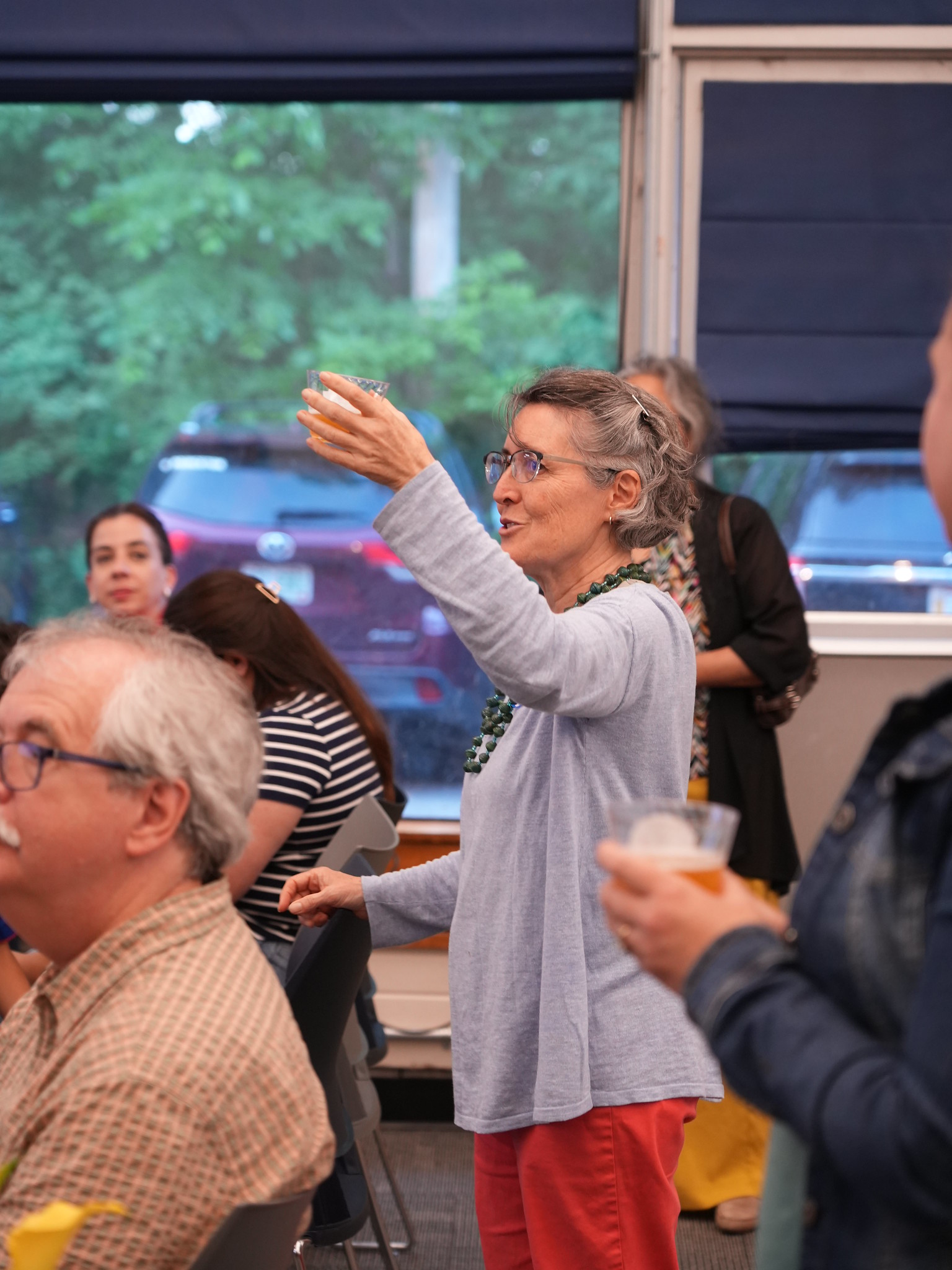 pina raises a glass of sparkling ider
