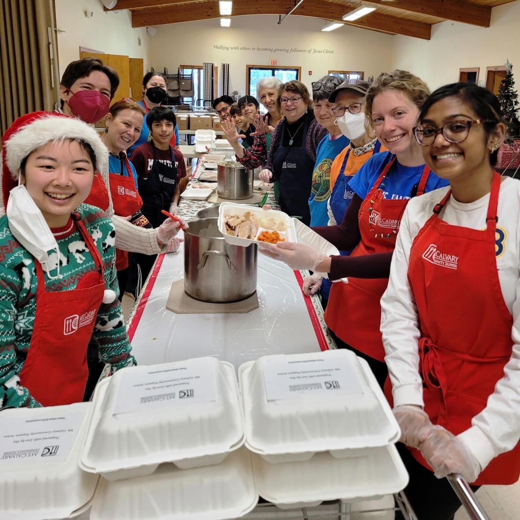 100 Holiday Meals Assembly Team