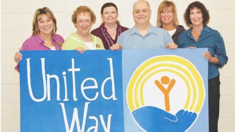 Crafted United Way sign